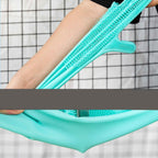 Flexible silicone grooming gloves for dogs and cats with soft, stretchable silicone.