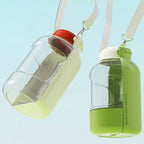 Large capacity portable dog and cat water and food bottle for outdoor travel.