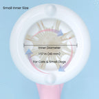 Small inner size pet paw cleaner with 1.57 in (40 mm) inner diameter.
